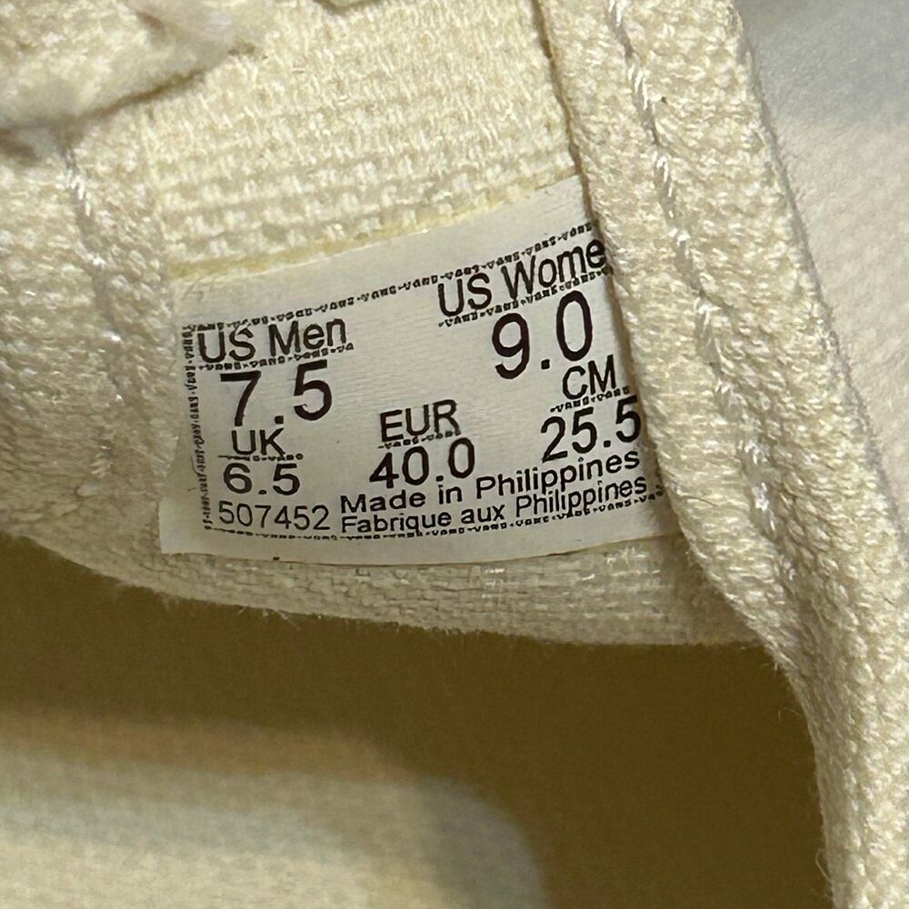 VANS off the wall Mary Jane cream beige shoes sneakers women’s 9 new - Picture 3 of 7